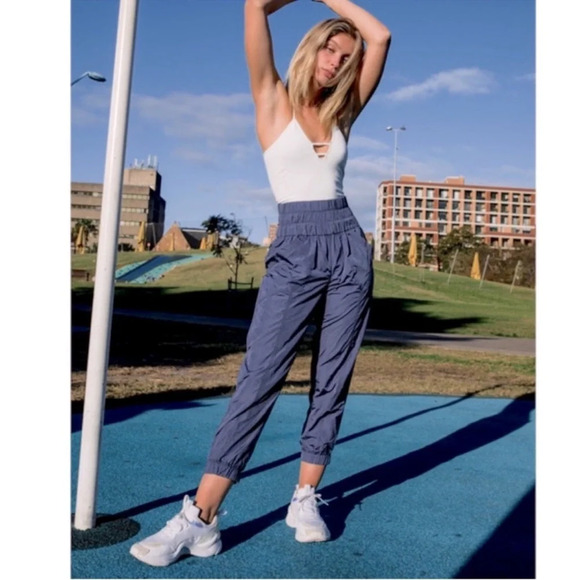 Free People Movement The Way Home Light Weight Jogger Pants Size Large Nwot - Picture 2 of 12